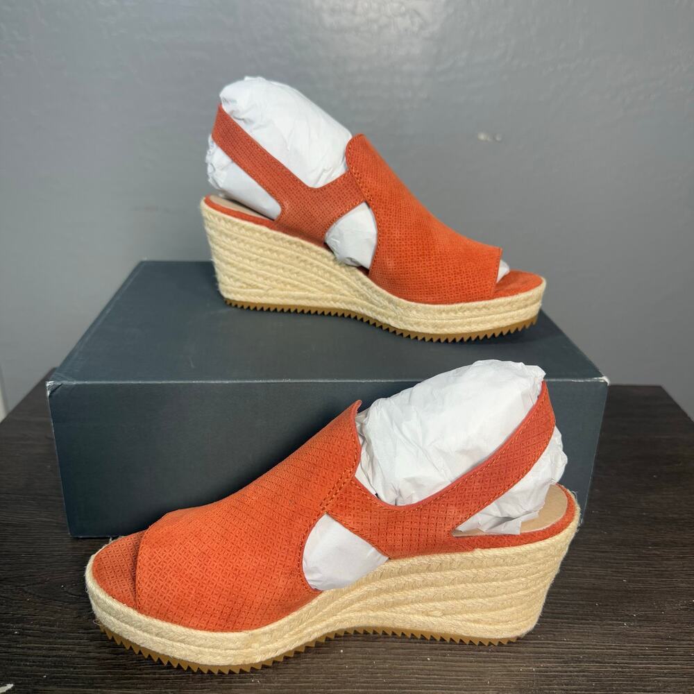 Eileen Fisher Wilda Espadrille Wedge Sandal, Chili, US 6 1/2